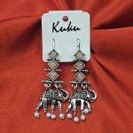 Royal Elephant Charm Dangler Earrings