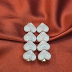 Glossy Heart Charm Hair Clip