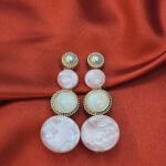 Blush Pearl Marble Hair Clip