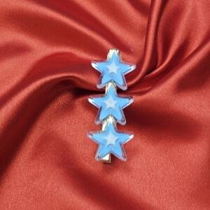 Triple Star Glitter Hair Barrette