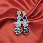 Monochrome Blossom Luxe Catch Clip