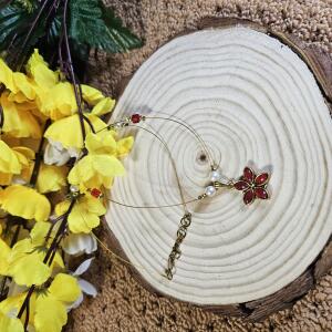 Ruby Bloom Invisible Chain Pendant