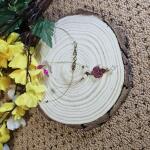 Pink Petal Pearl Invisible Chain Pendant