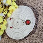 Scarlet Square Invisible Chain Pendant