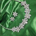 Crystal Bloom Floral Necklace Set