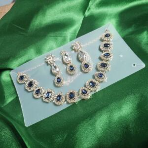 Sapphire Royale Stone Necklace Set