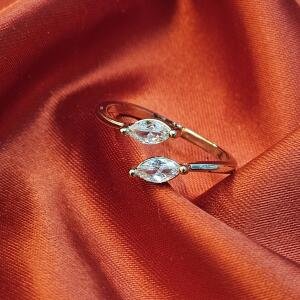 Marquise Duo Adjustable Ring – Sparkling Minimal Luxury