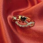 Golden Heart Wave Ring