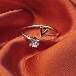 V-Glow Adjustable Ring – Minimal Elegance Collection